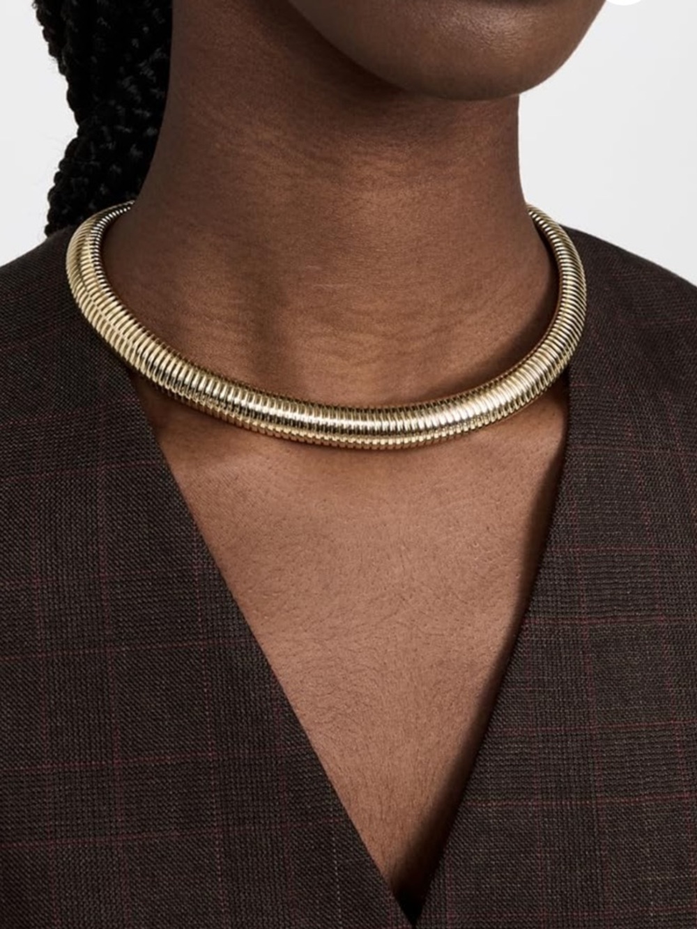 Luv AJ flex snake chain necklace gold - Picture 2 of 6
